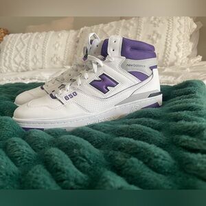 New Balance 650 White and Purple Sneakers Men’s Size 12